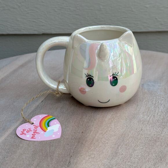 Unicorn Iridescent White Decorative Ceramic Coffee Mug New Collectible Cute - Picture 13 of 13
